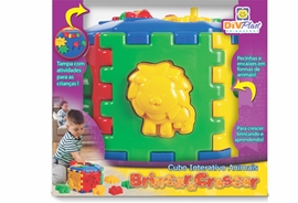 Cubo Interativo Animais - Caixa Divplast